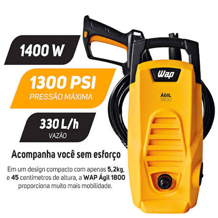 Lavadora De Alta Pressão Ágil 1800 1300psi - foto 2